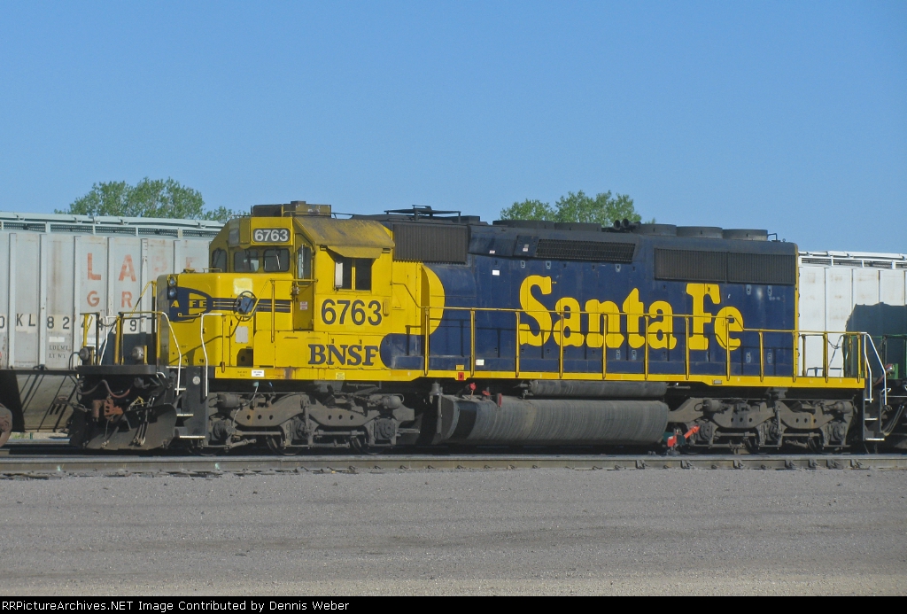 BNSF 6763,  BNSF  Aurora  Sub.